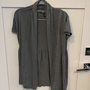Kensie Charcoal Open Front Cardigan